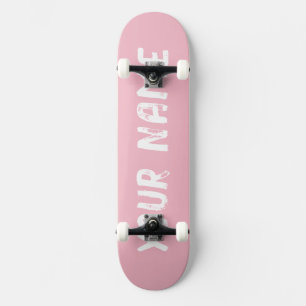 Söt Rosa Mini Skateboard Bräda 18,5 Cm