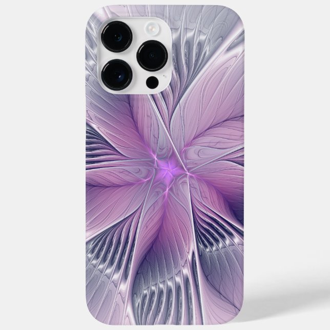 Söt Rosa Modern Abstrakt Fractal Art. (Baksida)