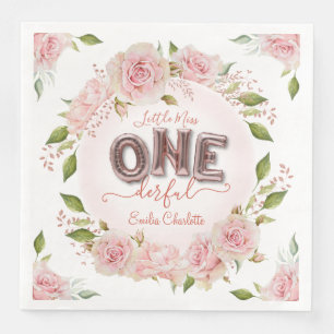 Söt Rosa Oanbudsful Balloals Pappersservett