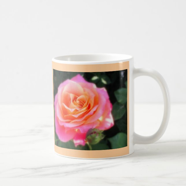 Söt Rosa och makro-foto för Orange Ro Kaffemugg (Höger)