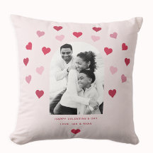 Söt Rosa och rött hjärtklappat Foto Valentine