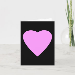 Söt Rosa och svart Kärlek Heart. Kort