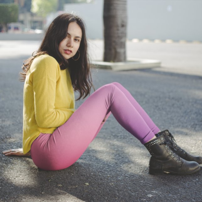 Söt Rosa Ombre-gradient Leggings (Skapare uppladdad)