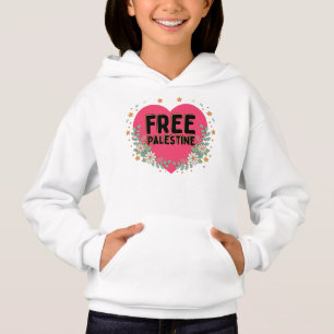 söt rosa Palestinas hjärgrafisk design T Shirt