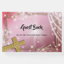 Söt Rosa Pearl Kor Gästböcker