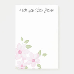Söt Rosa Peonies Bouquet Post-it Block
