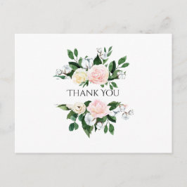 Söt Rosa Peony Tack Vykort