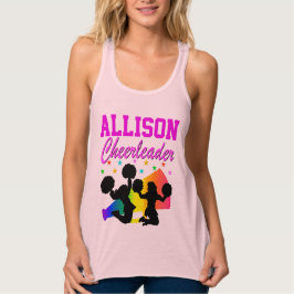 SÖT ROSA PERSONLIG CHEERLEADER TANKTOP LINNE MED RACERBACK 