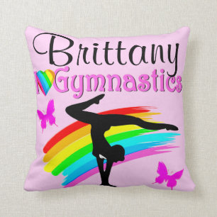 SÖT ROSA PERSONLIG GYMNASTICS PILLOW KUDDE