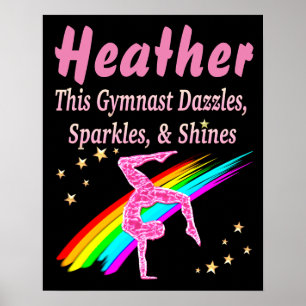 SÖT ROSA PERSONLIG GYMNASTICS POSTER