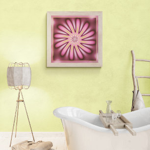 Söt Rosa Petals Fractal Poster