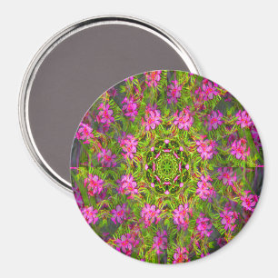 Söt rosa Phlox-virvel... Magnet