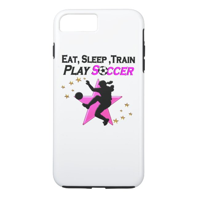 SÖT ROSA PLAYER SOCCER DESIGN Case-Mate iPhone SKAL (Baksida)