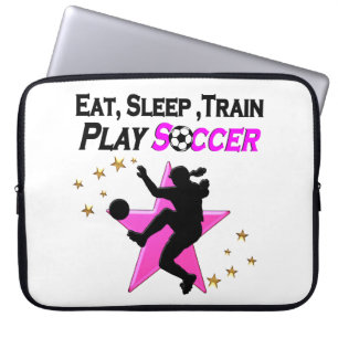SÖT ROSA PLAYER SOCCER DESIGN LAPTOP FODRAL