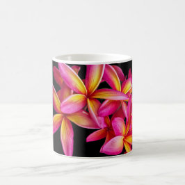 Söt Rosa Plumeria Blommigt Photo Kaffemugg
