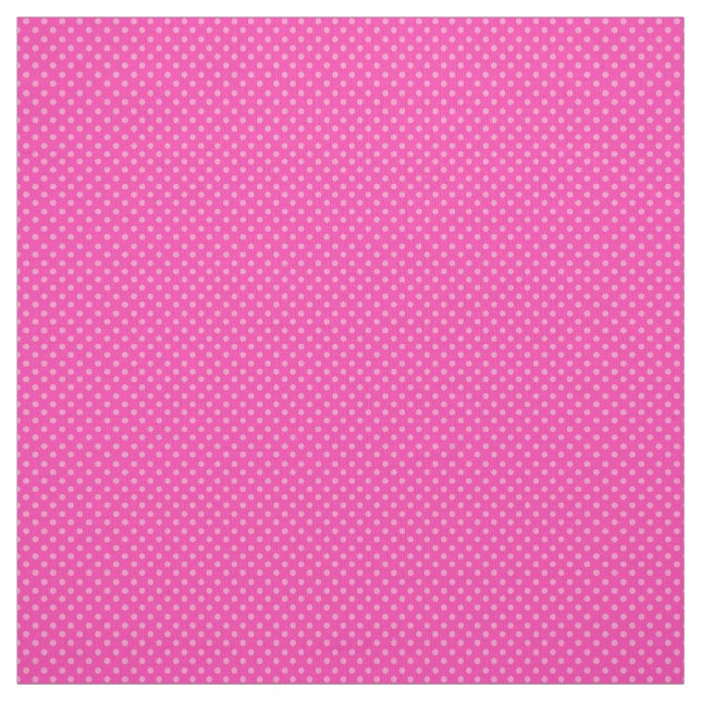 Söt Rosa Polka dots | ROSA Tyg (Provkarta)