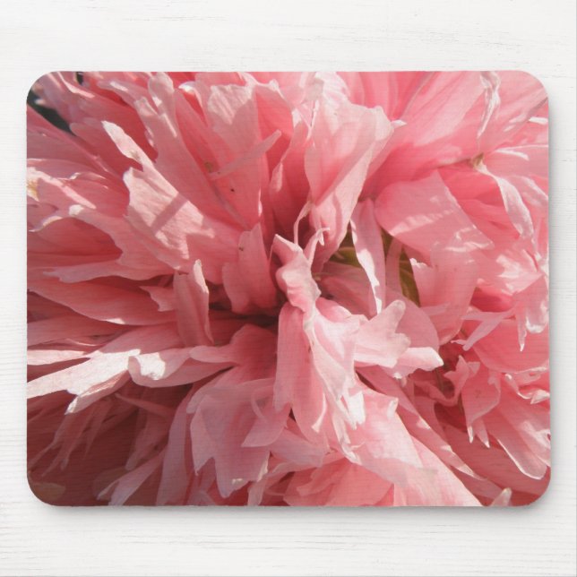 Söt Rosa Poppy Mousepad Musmatta (Framsidan)