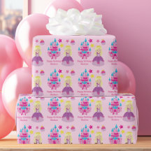 Söt Rosa Princess Girl Anpassningsbar Birthday Cas