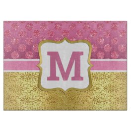 Söt Rosa Princess Glitter Dots & Guld Art Deco