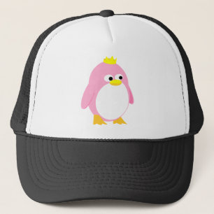 Söt Rosa Princess Penguin, toppen söt tecknad Truckerkeps