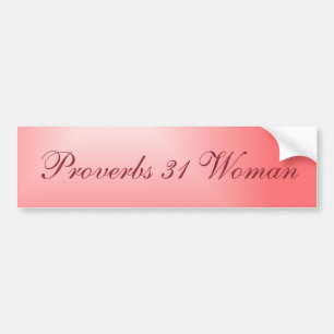 Söt Rosa Proverbs 31 Bildekal