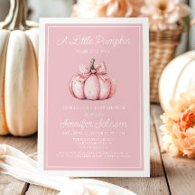 Söt Rosa Pumpa Bebis Shower