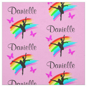 SÖT ROSA RAINBOW PERSONLIG DANCER FABRIC TYG