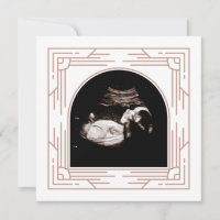 Söt Rosa Ram Baby Sonogram Photo