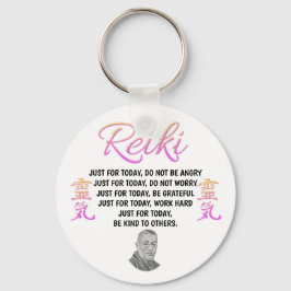 Söt Rosa Reiki Principles Nyckelring