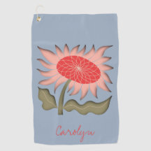 Söt Rosa Retro 3D Solros