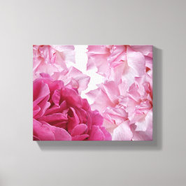 Söt rosa ros abstrakt blommigt för sällskapsdjur canvastryck