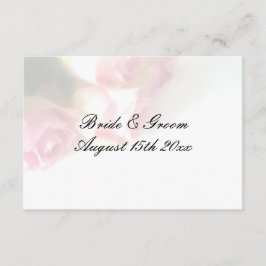Söt rosa ros blommans bakgrund bröllop tilläggskort