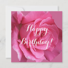 Söt rosa ros blommigt anpassade Angela namn Julkort