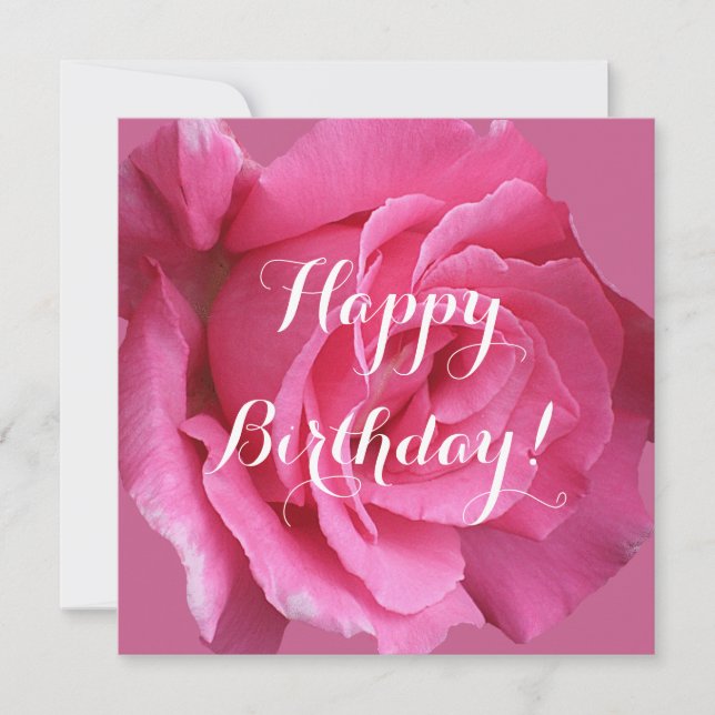 Söt rosa ros blommigt anpassade Angela namn Julkort (Framsida)