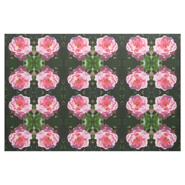 Söt rosa ros blommigt mode tyg (Fat Quarter)