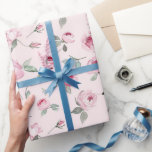 Söt Rosa ros Blommigt Möhippa Presentpapper<br><div class="desc">Söt Rosa ros Blommigt Möhippa</div>