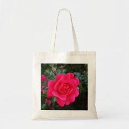 söt rosa ros blomsterfotografi tygkasse