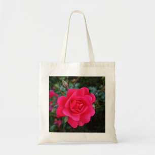 söt rosa ros blomsterfotografi tygkasse