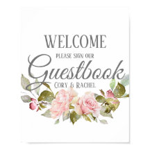 Söt Rosa ros Bouquet Bröllop-Poster