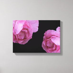 Söt rosa ros, enkel blommigt modern bra konst canvastryck