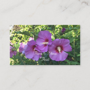 Söt Rosa ros i Personligen Sharon/Hibiscus Visitkort