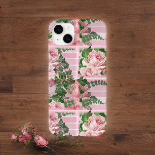 Söt Rosa ros i Rosa Gradient Graphic Mönster