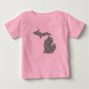 Söt Rosa ros Michigan T-Shirt Michigan