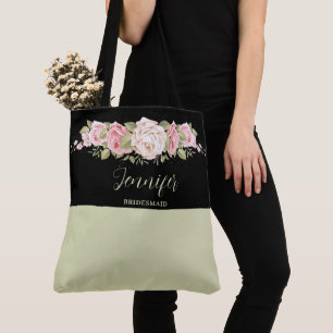 Söt Rosa Ros Monogram Väskor