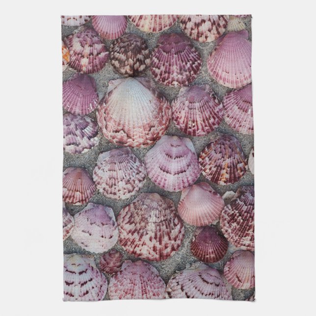 Söt Rosa Scallop Kitchen Towel Kökshandduk (Vertikal)