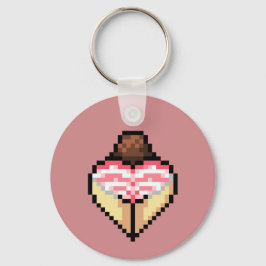 Söt rosa Shimapan Keychain Nyckelring