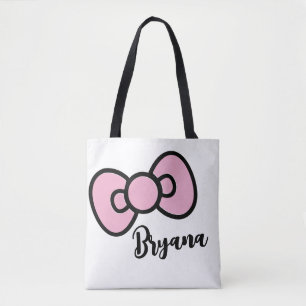 Söt Rosa Slinga Whimsical Tygkasse