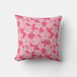 SÖT ROSA SNÖRE PILLOW KUDDE