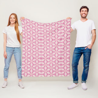 Söt Rosa Star Mönster Fleecefilt