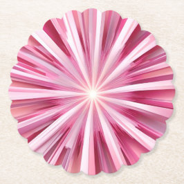 Söt Rosa Starburst Papper Underlägg